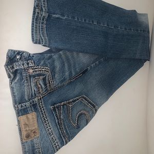 Silver Slim bootcut jeans